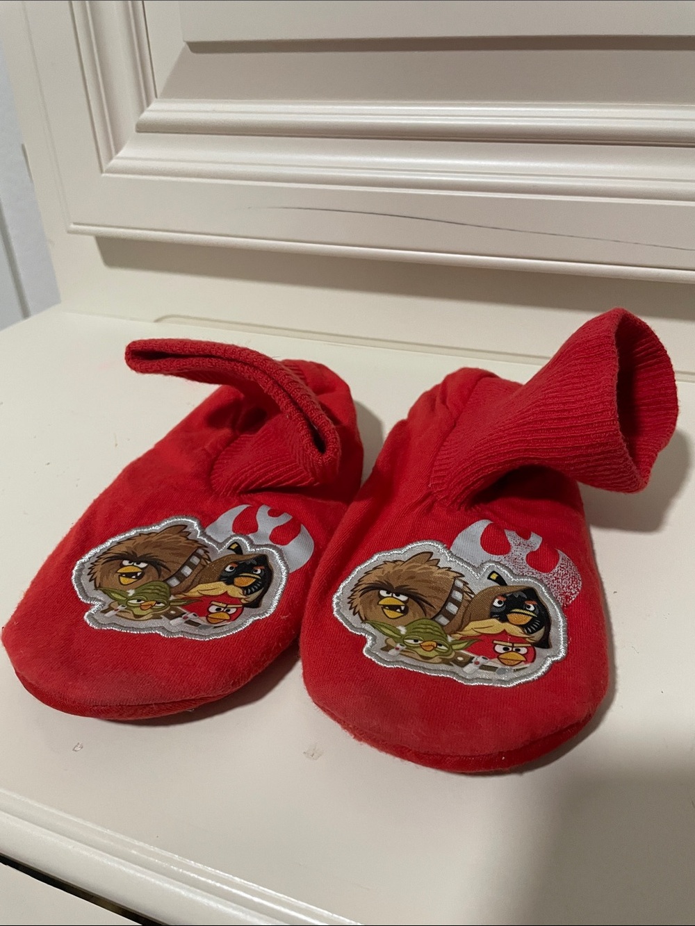 Star Wars Red Kids One-Piece Footie Slipper Socks